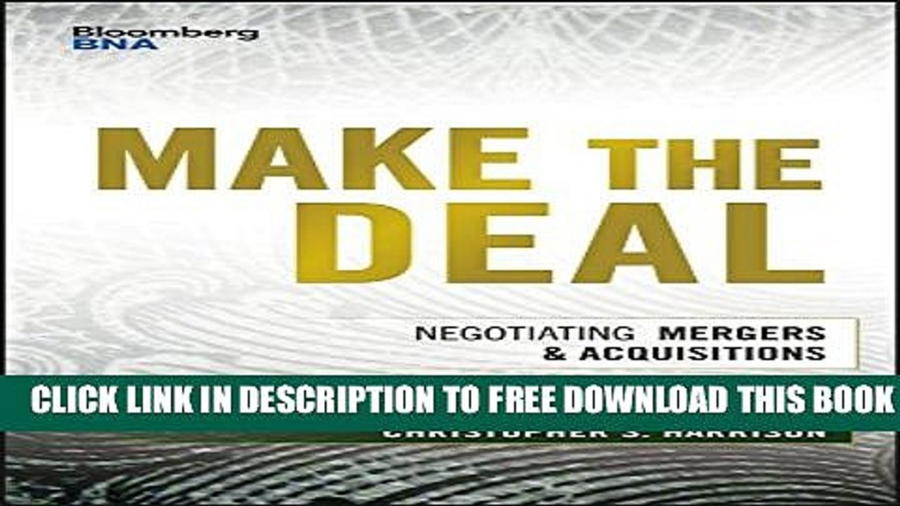 [PDF] Make the Deal: Negotiating Mergers and Acquisitions (Bloomberg Financial) Full Colection