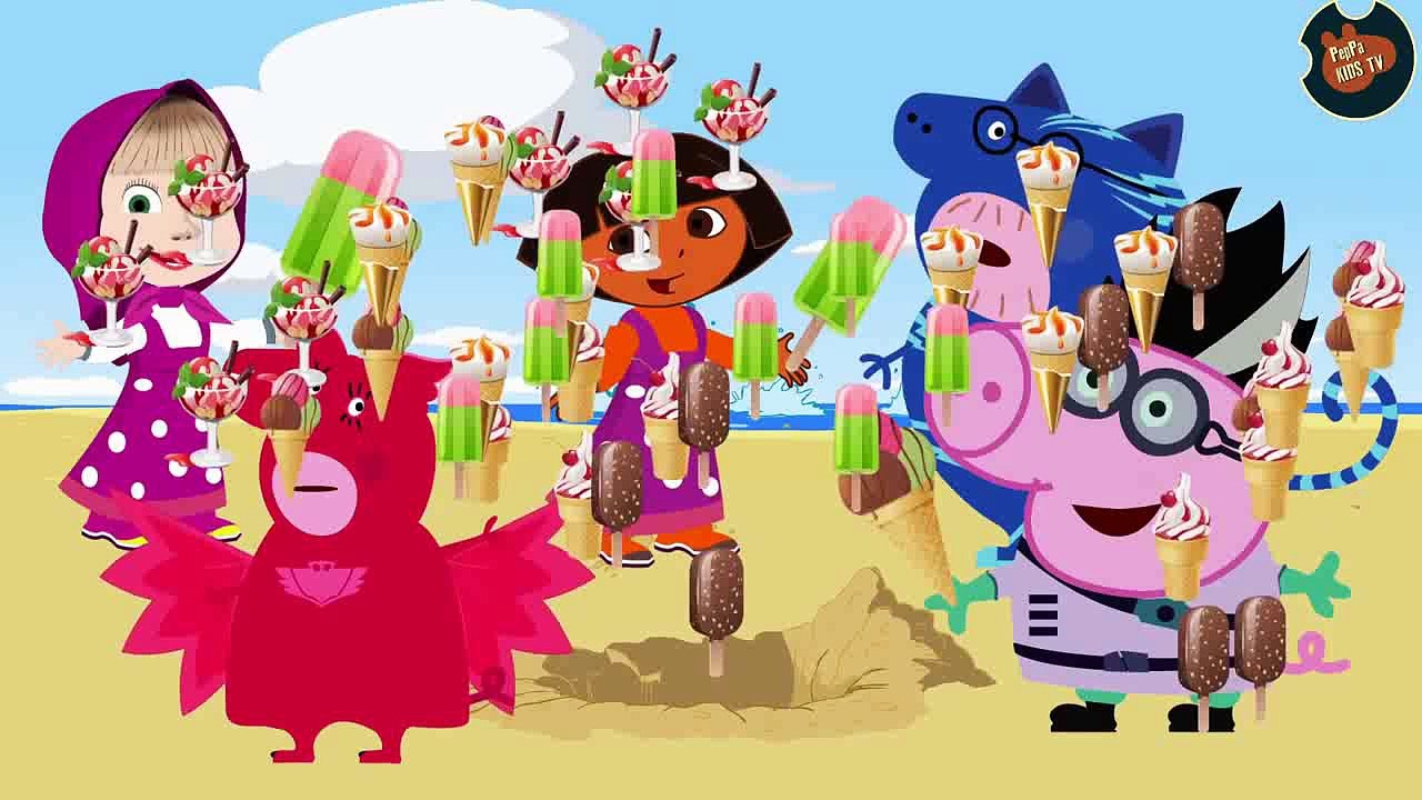 Masha and Dora Go Fishing with PJ Masks Catboy And Cry when see Shark- Funny story