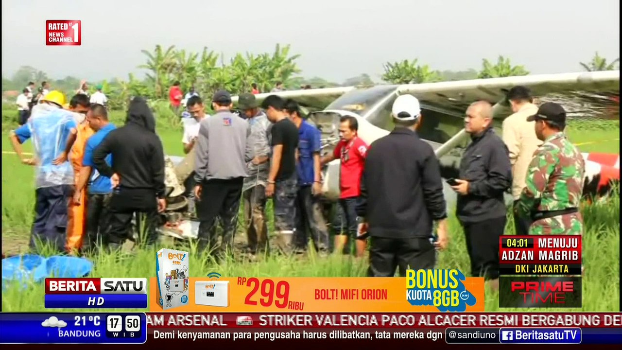 KNKT Investigasi Jatuhnya Pesawat Latih Cesna