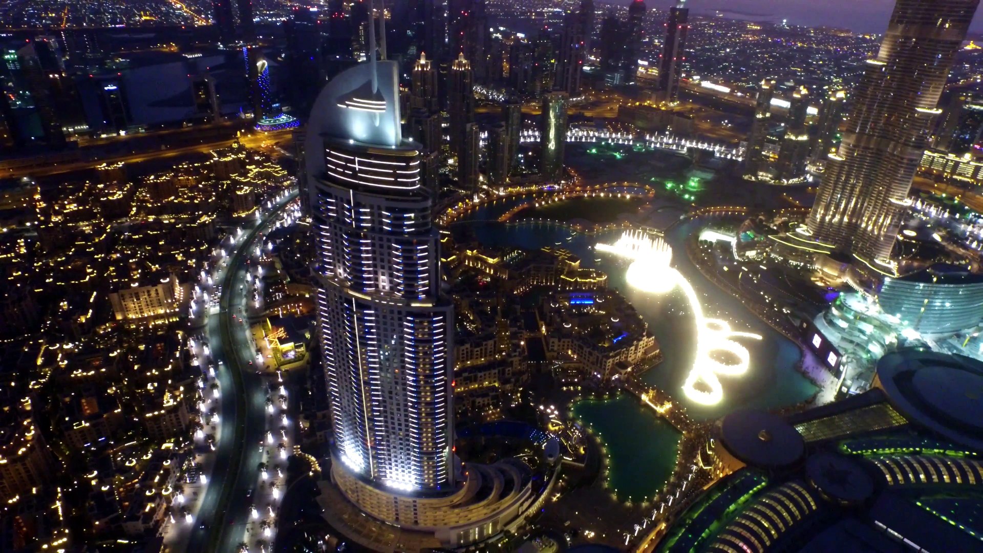 Dubai city Drone view 4k ultra Hd