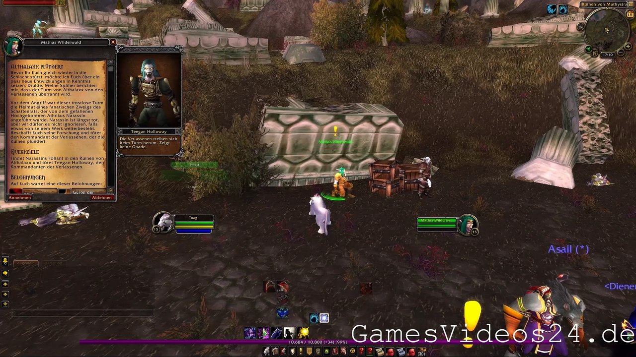 World of Warcraft Quest: Althalaxx plündern (Allianz)