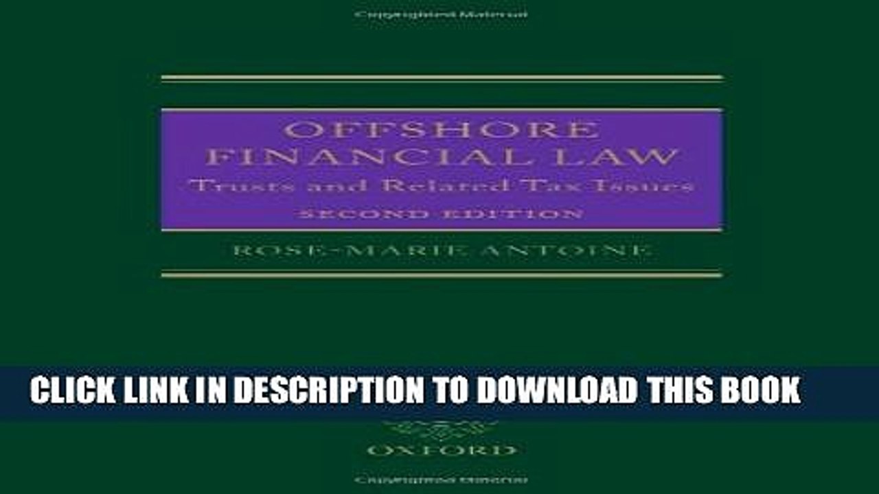 [PDF] Offshore Financial Law: Trusts and Related Tax Issues Popular Online
