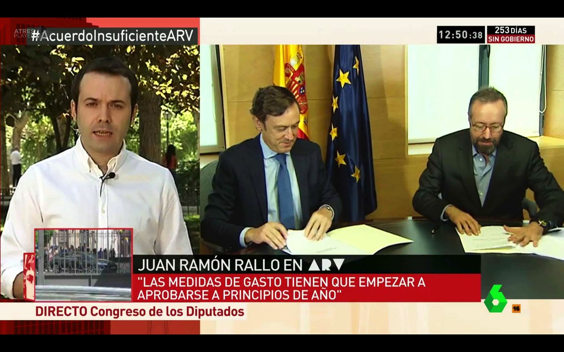 Rallo valora el acuerdo de investidura entre PP y Ciudadanos
