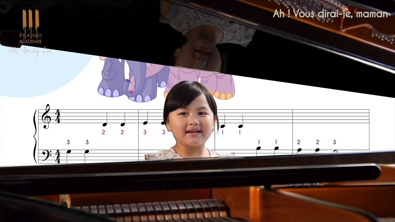 Apprendre à jouer au piano "Ah vous dirai-je Maman" dès 4 ans - cours n°1