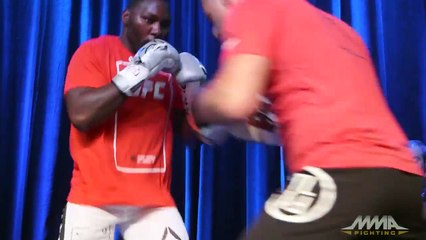 UFC 202: Anthony Johnson Open Workout, Media Scrum