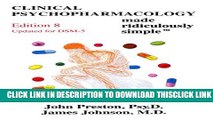 [PDF] Clinical Psychopharmacology Made Ridiculously Simple (Medmaster) Full Online