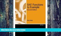 Big Deals  SAS Functions by ExampleÂ Â  [SAS FUNCTIONS BY EXAMPLE 2/E] [Paperback]  Free Full Read