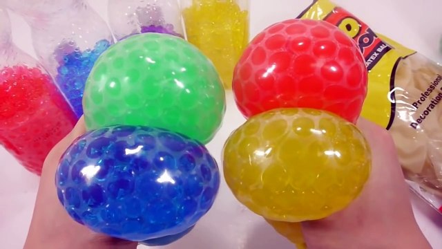 ABC Song - How To Make Colors Orbeez Squishy Stress Ball Balloons Learn Colors Slime Clay