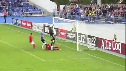 Alfred Effiong Goal Estonia 1-1 Malta International Friendly - 31.08.2016