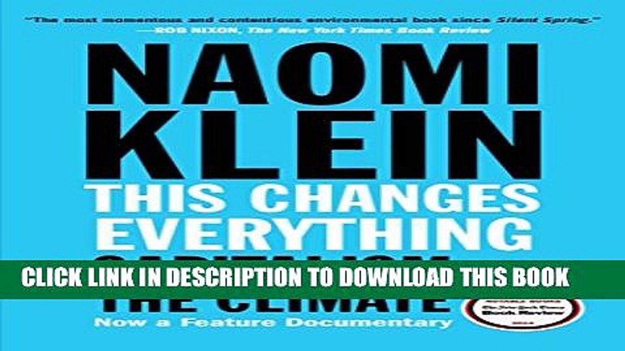 [PDF] This Changes Everything: Capitalism vs. The Climate Full Online