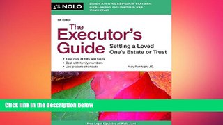 READ book  The Executor s Guide: Settling a Loved One s Estate or Trust  FREE BOOOK ONLINE