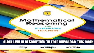 Collection Book Mathematical Reasoning for Elementary Teachers (7th Edition)