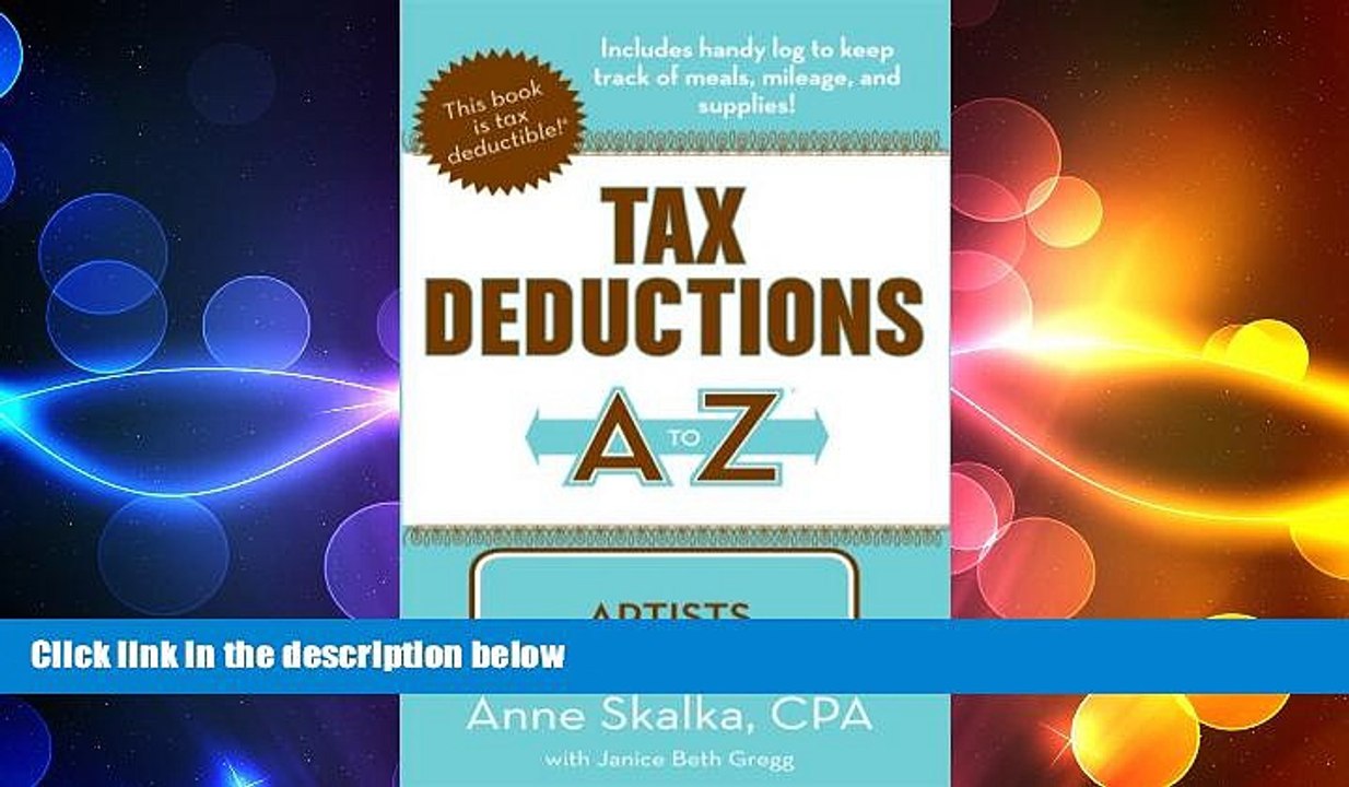 READ book  Tax Deductions A to Z for Artists (Tax Deductions A to Z series)  FREE BOOOK ONLINE