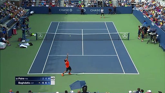 ABD Açık: Marcos Baghdatis - Benoit Paire (Özet)