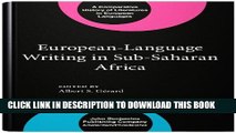 [PDF] European-language Writing in Sub-Saharan Africa (Comparative History of Literatures in