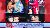 Ecuatoriana Paola Miranda recuerda a su amigo Juan Gabriel