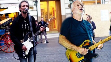 Comfortably Numb Cover by a Street Performer in Rome Pantheon 2015