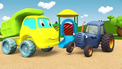 Синий Трактор Гоша - Грузовик и Трактор играют в прятки и собирают пирамидку - Мультики про машинки