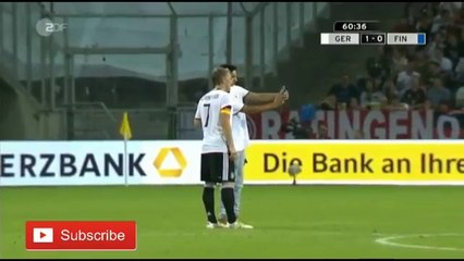 Pitch Invader Takes Selfie with Bastian Schweinsteiger - Germany vs Finland 2-0 (31.08.2016) HD