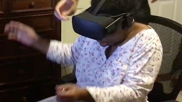 Terrified Aunt Wasn't Ready For VR Goggles