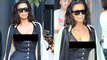 Kim Kardashian Wardrobe Malfunction - Risks N*pslip in Sheer Top in NYC