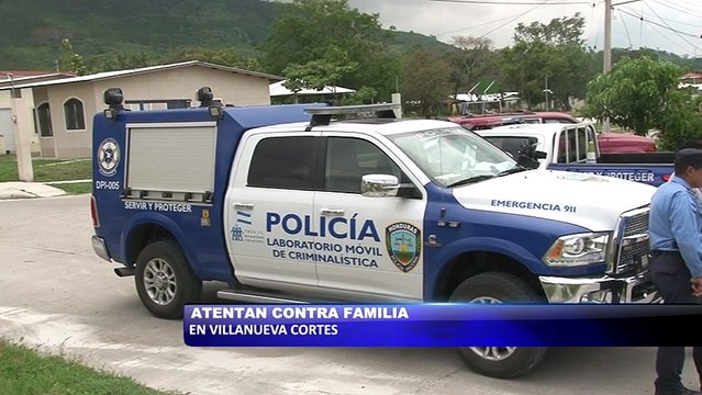 Atentan contra familia en Villanueva Cortes