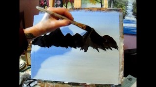 3 easy steps for painting a mountain