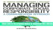 [Reads] Managing Corporate Social Responsibility: A Communication Approach Online Books