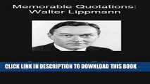 [PDF] Memorable Quotations: Walter Lippmann Full Online