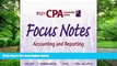 Big Deals  Wiley CPA Examination Review Focus Notes, Accounting and Reporting (CPA Examination