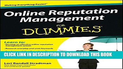 [PDF] Online Reputation Management For Dummies Popular Online