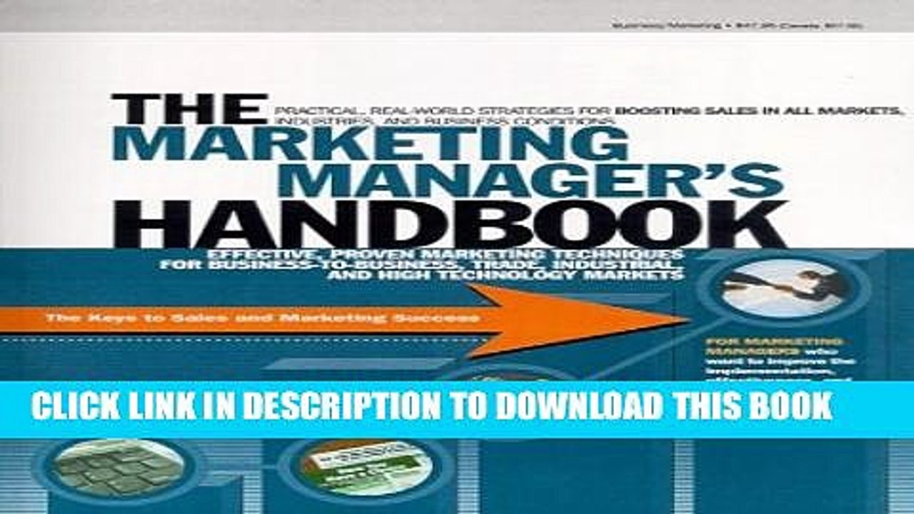 [PDF] The Marketing Manager s Handbook: The Keys to Sales and Marketing Success Full Online