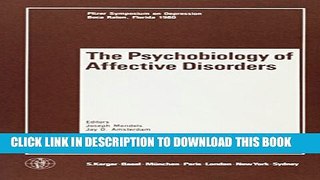 [PDF] Psychobiology of Affective Disorders (Pfizer Symposium on Depression) Full Colection