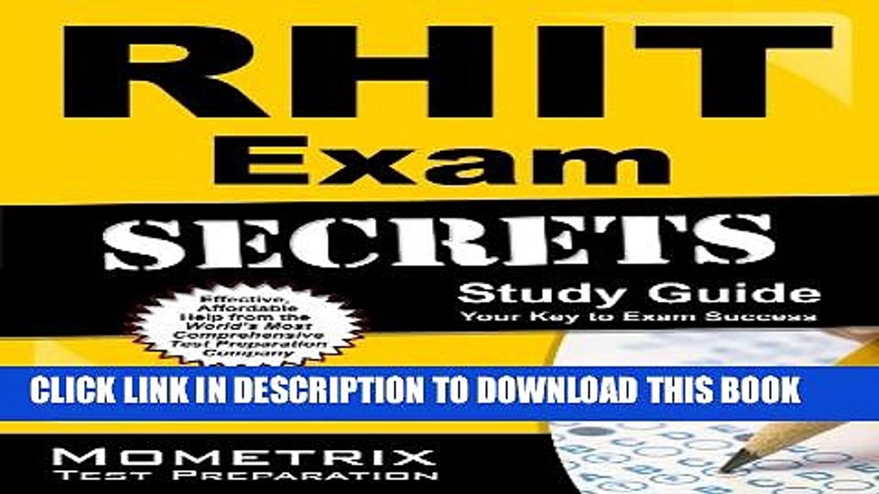 [PDF] RHIT Exam Secrets Study Guide: RHIT Test Review for the Registered Health Information