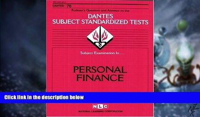 Big Deals  DSST Personal Finance (Passbooks) (DANTES SUBJECT STANDARDIZED TESTS (DANTES))  Free