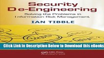[Reads] Security De-Engineering: Solving the Problems in Information Risk Management Online Books