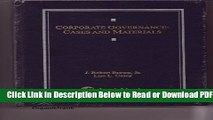 [PDF] Corporate Governance: Cases and Materials Popular New