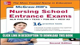 [PDF] McGraw-Hill s Nursing School Entrance Exams with CD-ROM, 2nd Edition: Strategies + 16