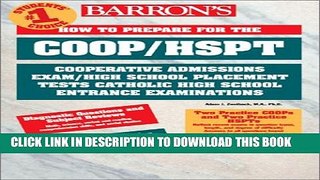 [PDF] How to Prepare for the COOP/HSPT (Barron s COOP/HSPT/TACHS) Popular Colection