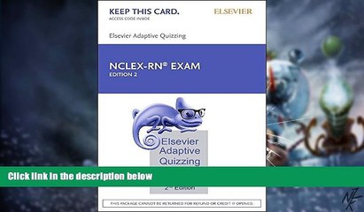 Big Deals  Elsevier Adaptive Quizzing for the NCLEX-RN Exam (36-Month) (Retail Access Card), 2e