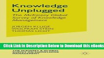 [Reads] Knowledge Unplugged: The McKinsey Global Survey of Knowledge Management Online Ebook