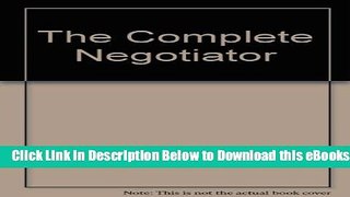 [Reads] The Complete Negotiator Online Books