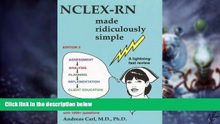 Big Deals  NCLEX-RN Made Ridiculously Simple [With CDROM]  Free Full Read Best Seller