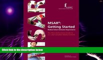 Big Deals  MSARÂ®: Getting Started Medical School Admission Requirements  Best Seller Books Best