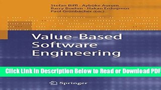 [Get] Value-Based Software Engineering Free New