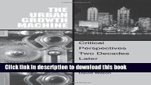 Read The Urban Growth Machine (SUNY Series in Urban Public Policy)  Ebook Free