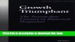 Read Growth Triumphant: The Twenty-first Century in Historical Perspective (Economics, Cognition,