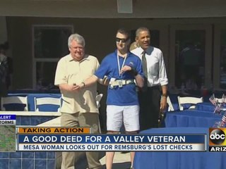 Mesa woman finds checks addressed to Valley veteran
