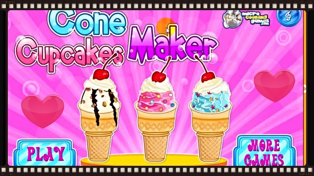 Cone Cupcakes Maker ♥Became an expert baking cone cupcakes ♥ funny cooking game