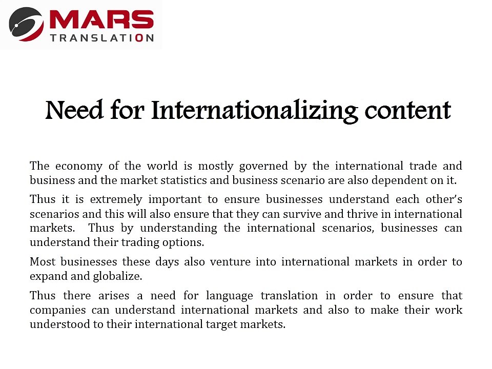 Professional Translation Services By Mars Translation